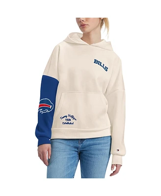Women's Tommy Hilfiger Cream, Royal Buffalo Bills Harriet Pullover Hoodie