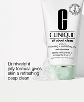 Clinique All About Clean 2-in-1 Face Cleansing + Exfoliating Jelly, 5 oz.