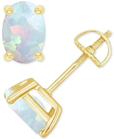 Lab-Grown Opal Screw Back Closure Stud Earrings (5/8 ct. t.w.)