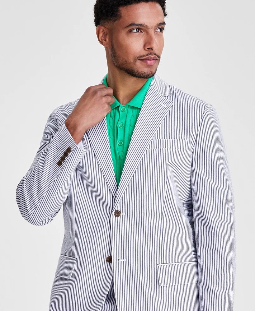 Club Room Men's Seersucker Blazer, Created for Macy's