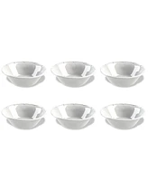 TarHong Bamboo Raised Rim 6.5" Small Bowl 17.7 oz, Set of 6, Service for 6