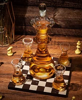 The Wine Savant Chess Decanter, Set of 5