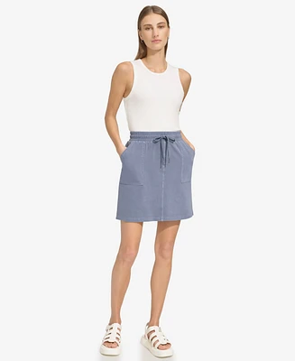 Andrew Marc Sport Women's Washed Knit Pull-On Skirt