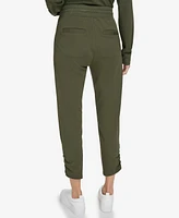 Andrew Marc Sport Women's Jersey Cinch-Hem Ankle Pants