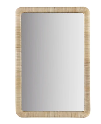 Ink+Ivy Nova Natural Rattan Rectangle Wall Mirror