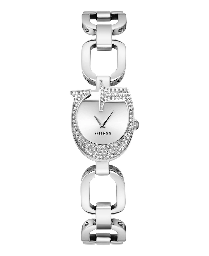 Women's Analog Silver Steel Watch 22mm