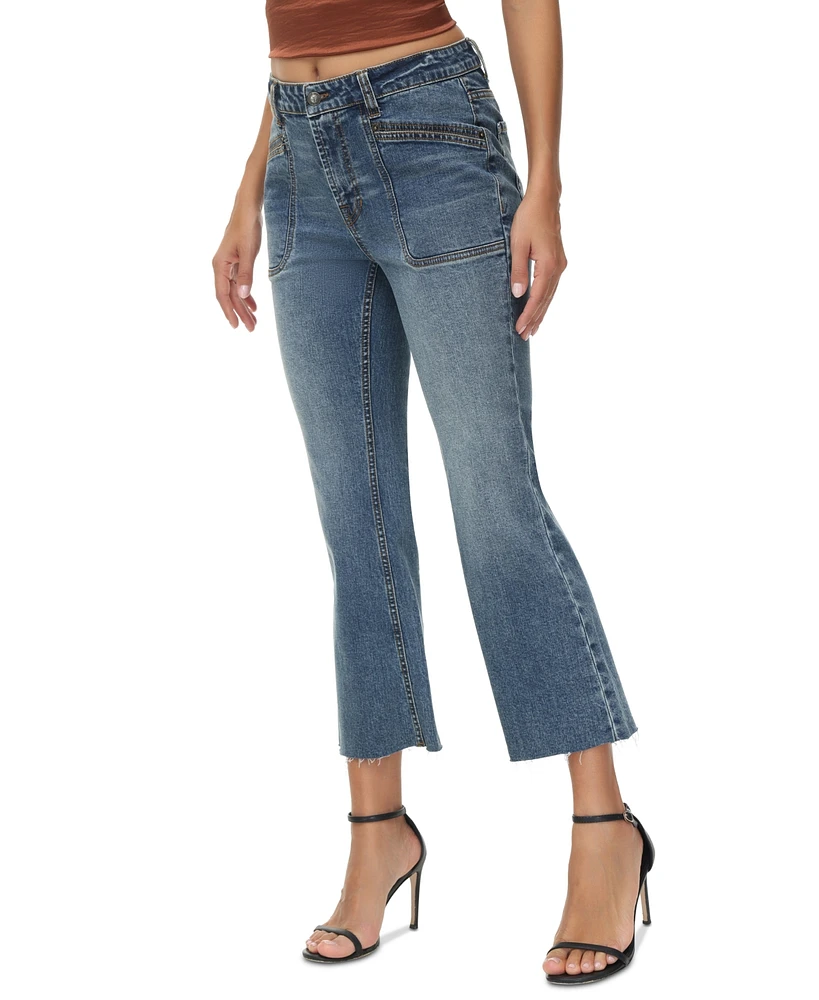 Frye Women's Mid-Rise Cropped Boot-Cut Jeans