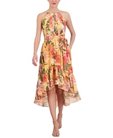 Vince Camuto Women's Floral-Print Halter Midi Dress