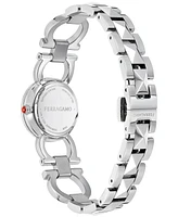 Salvatore Ferragamo Women's Swiss Stainless Steel Stud Link Bracelet Watch 25mm