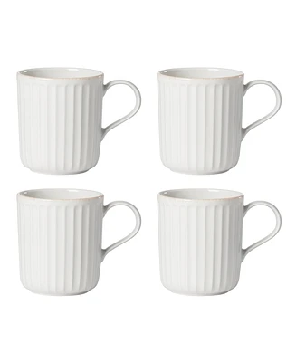 Lenox French Perle Solid 4 Piece Mug Set, Service for 4