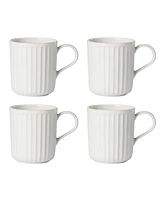 Lenox French Perle Solid 4 Piece Mug Set, Service for 4