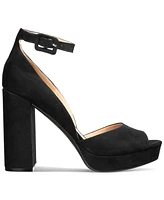 Sun + Stone Women's Reemaa Peep Toe Block Heel Platform Sandals, Created for Macy's