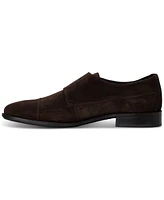 Boss by Hugo Men's Colby Double Monk Strap Suede Dress Shoes