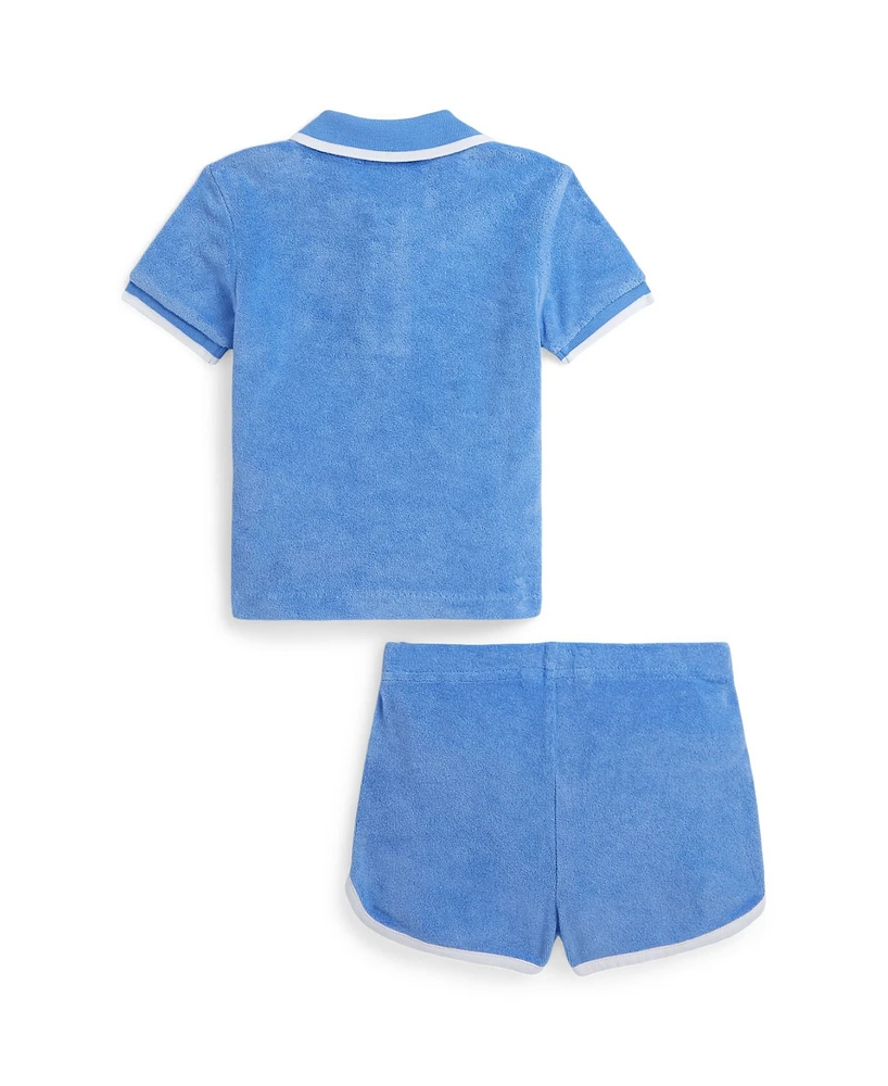 Polo Ralph Lauren Baby Boys Terry Shirt and Shorts Set