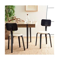 Jo Upholstered Stackable Dining Chair (Set Of 2)