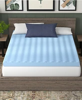 Vibe 4" Wave Convoluted Gel Memory Foam Mattress Topper