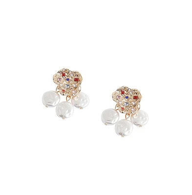 Sohi Women's Regal Drop Earrings