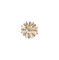 Sohi Women's Marquise Flower Cocktail Ring