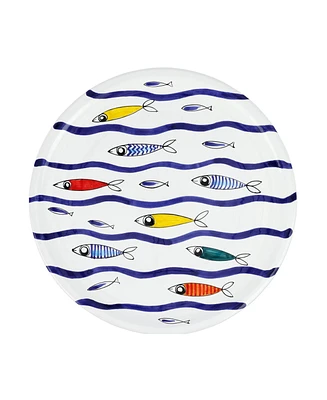 Vietri Pesce Pazzo Round Platter