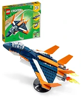 Lego Creator 31126 3-in-1 Supersonic Jet Helicopter & Powerboat Toy Building Set