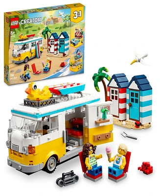 Lego Creator 31138 3-in-1 Beach Camper Van Toy Adventure Building Set