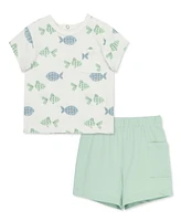 Little Me Baby Fish 2 Piece Shorts Set