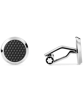 Montblanc Men's Meisterstuck Black & Stainless Steel Cuff Links