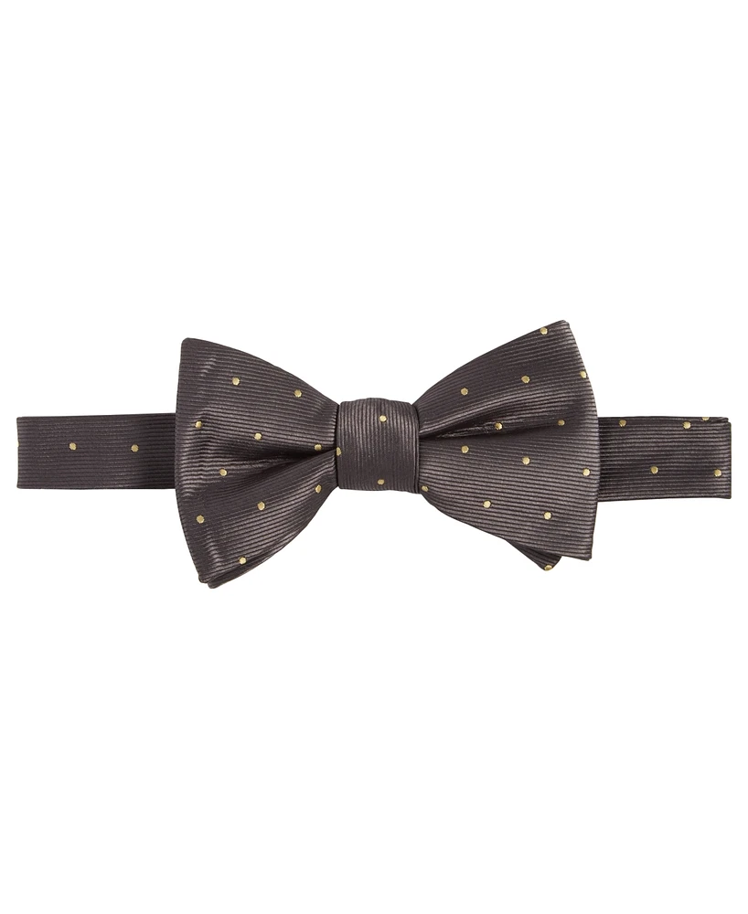 Tayion Collection Men's Brown Dot Bow Tie