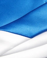 Tayion Collection Men's Royal Blue & White Solid Tie