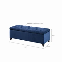 Streamdale Furniture Shandra Tufted Top Storage Bench