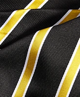 Tayion Collection Men's Black & Gold Stripe Tie