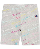 Champion Toddler & Little Girls Logo Graphic T-Shirt Logo-Print Bike Shorts, 2 Piece Set