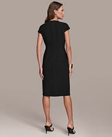 Donna Karan Women's Cap-Sleeve Double-Breasted Blazer Dress