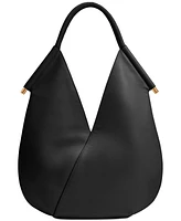 Donna Karan Baldwin Large Shoulder with Leather Wrapped Rounded Handle