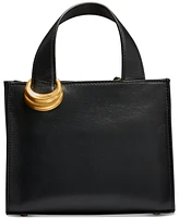 Donna Karan Hewlett Leather Top Handle Buckle Crossbody