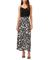 Vince Camuto Women's A-Line Floral Print Maxi Skirt