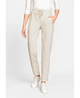 Olsen Women's Lisa Fit Straight Leg Drawstring Pant