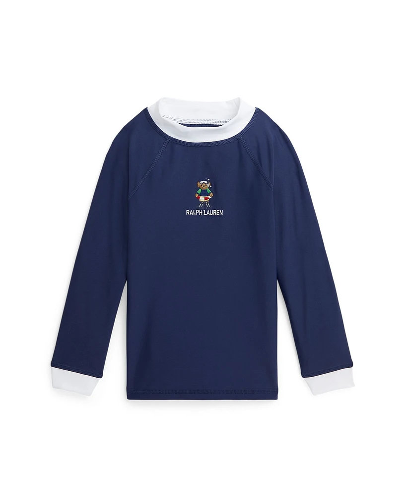 Polo Ralph Lauren Toddler and Little Boys Polo Bear Performance Long Sleeves Rash Guard