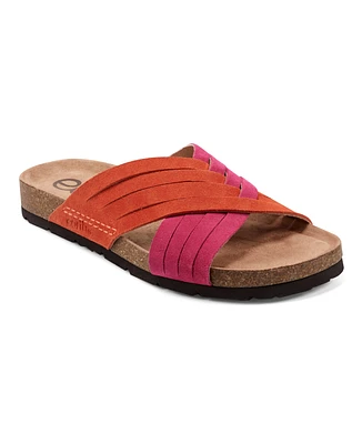 Earth Women's Atlas Round Toe Footbed Slip-On Casual Sandals