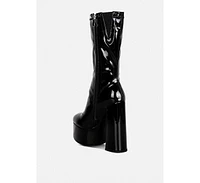 vinkele block heeled boot