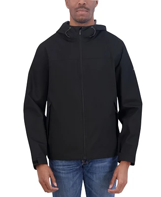 Nautica Men's Packable Full-Zip Hooded Jacket