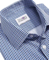 Tayion Collection Men's Slim-Fit Check Dress Shirt