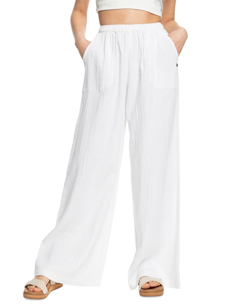 Roxy Juniors' What A Vibe Cotton Beach Pants