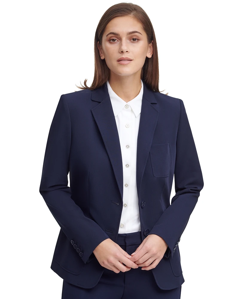 Tommy Hilfiger Women's Notched-Collar Double-Button Blazer