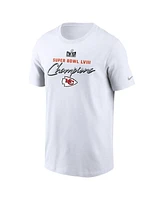 Men's Nike White Kansas City Chiefs Super Bowl Lviii Champions Classic T-shirt