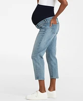 Seraphine Women's Cotton Tapered Maternity Jeans