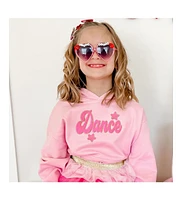 Youth, Girl Dance Script Patch Youth Hoodie