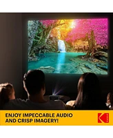 Kodak Flik X1 100” Mini Projector, Portable Pico Projector - Black