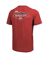 Men's Majestic Red Kansas City Chiefs Super Bowl Lviii Champions Tri-Blend Pocket T-shirt