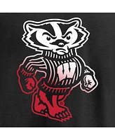Women's Fanatics Black Wisconsin Badgers Gradient Logo T-shirt